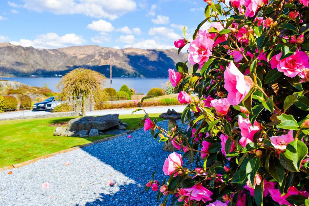 The beautiful loch views overlooking Loch Linnhe at Glencoe Hideaways