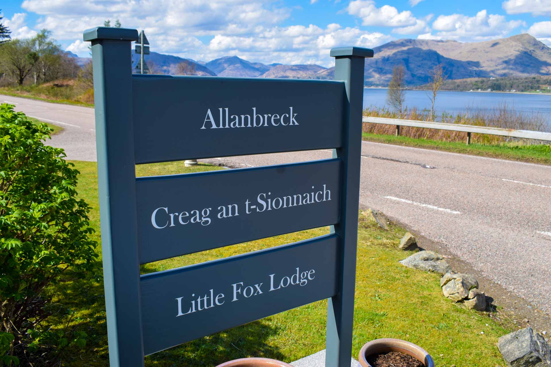 The entrance to our Luxury Hideaway Accommodation Glencoe