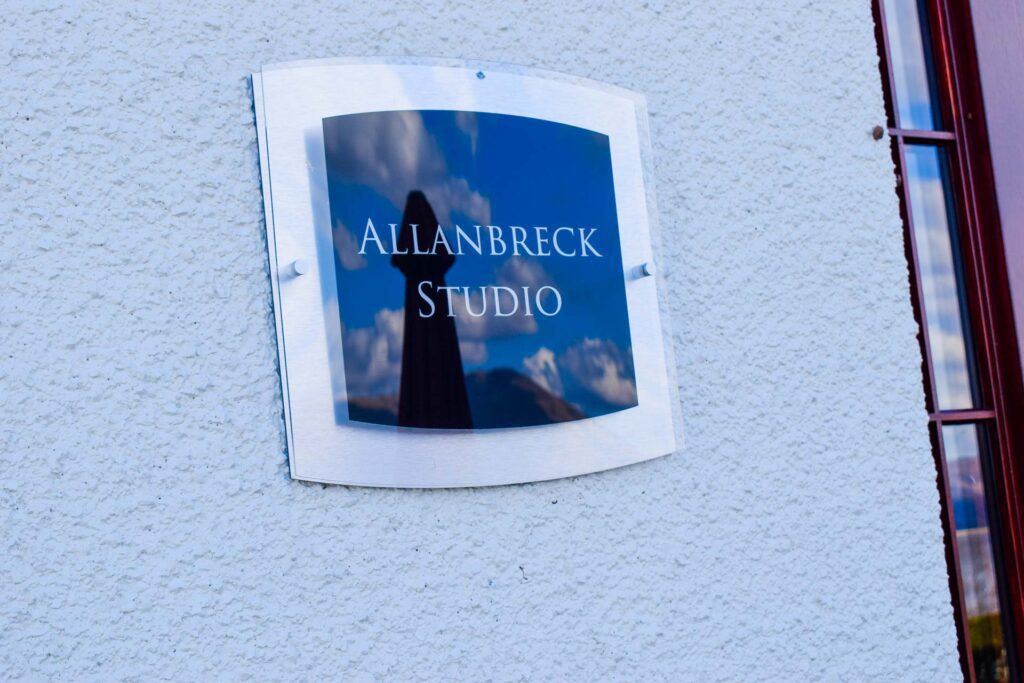 Allanbreck Luxury Hideaway Entrance Sign, Glencoe